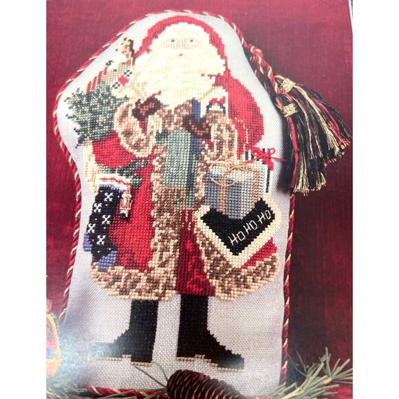 RARE Just Nan Shenanigans Nutcracker Santa Cross Stitch, chart only - Picture 2 of 3